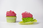 Rose and pistachio cupcake